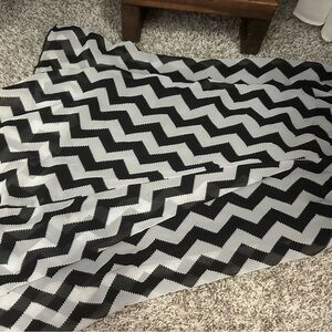 LuLaRoe Black and White Chevron Skirt